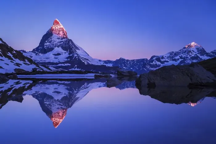 Framed Print : Matterhorn, Riffelsee, Zermatt