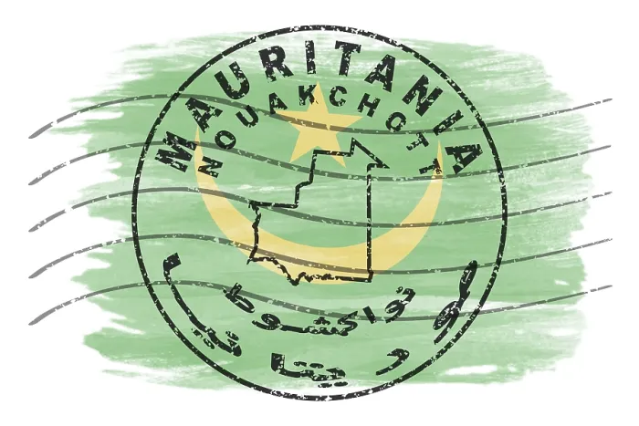 Framed Print : Mauritania Nouakchott Round Seal Map Design Framed Print : Mauritania Nouakchott Round Seal Map Design
