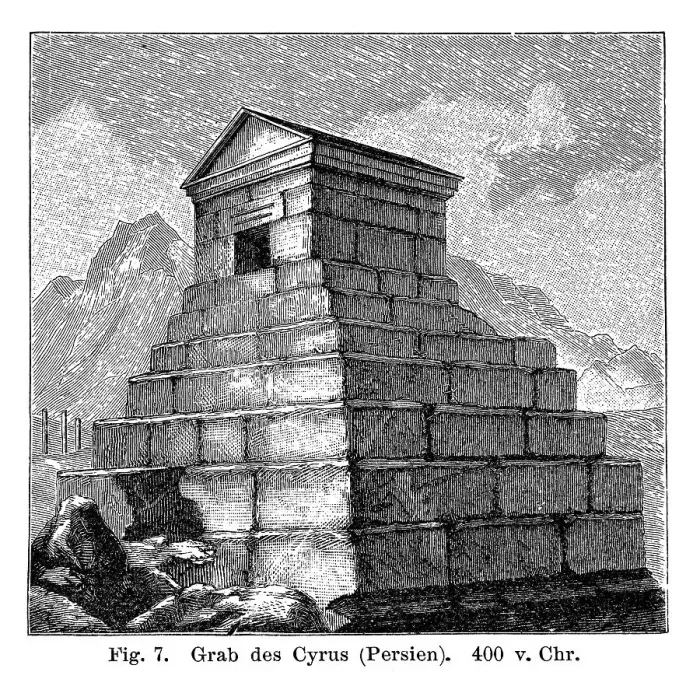 Framed Print : Mausoleum of Cyrus, Persia, 400 BC