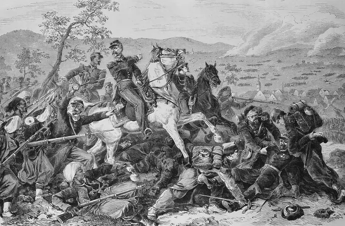 Framed Print : Max Mahon in the battle of Woerth Framed Print : Max Mahon in the battle of Woerth