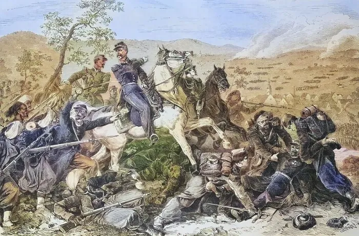 Framed Print : Max Mahon at the Battle of Woerth Framed Print : Max Mahon at the Battle of Woerth