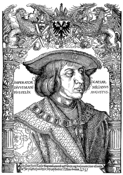 Framed Print : Maximilian I von Habsburg, known as the last knight