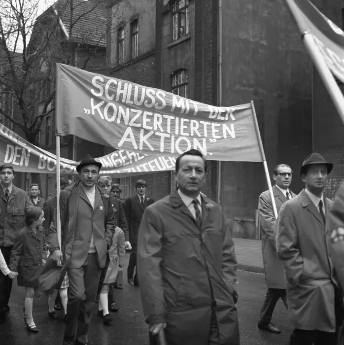 Framed Print : May Day demonstrations of the German Trade Union Federation (DGB)