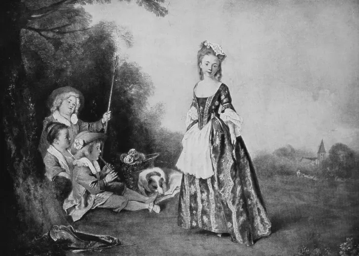 Framed Print : At Mayide, after a painting by Antoine Watteau