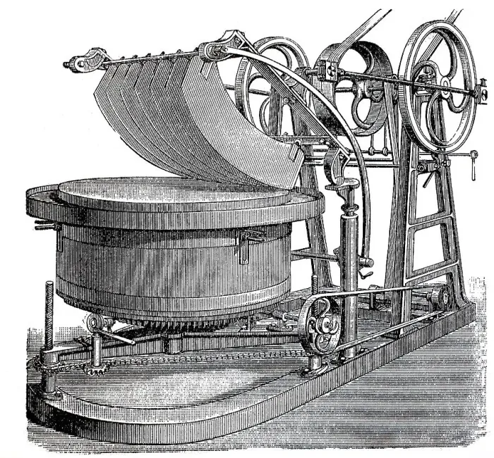 Framed Print : Meat processing equipment 1894: Meat chopper