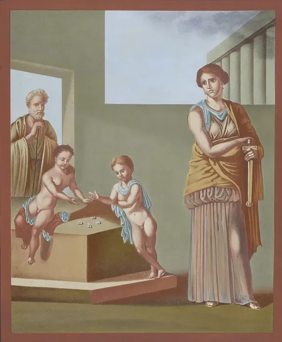 Framed Print : Medee and her children, wall painting Framed Print : Medee and her children, wall painting