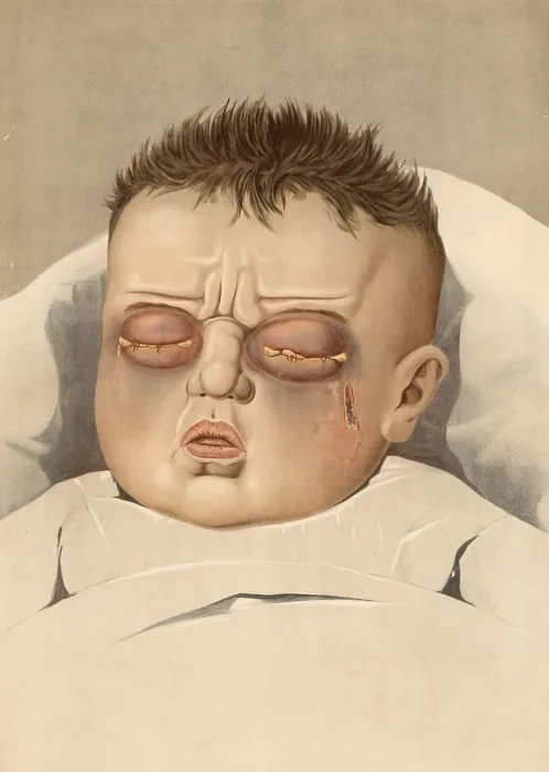 Framed Print : Medical illustration, clinical picture