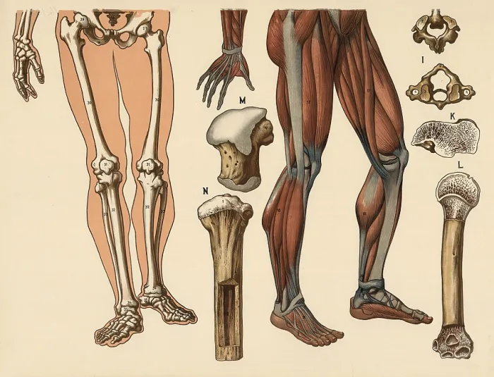 Framed Print : Medical illustration, human body