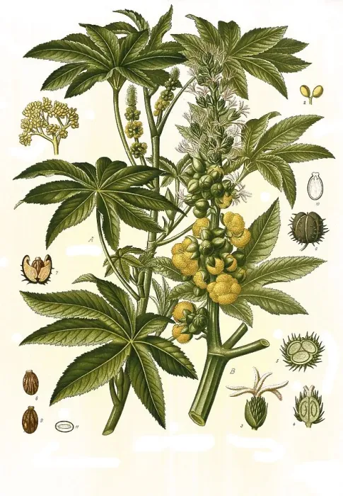 Framed Print : Medicinal plant, Ricinus communis Framed Print : Medicinal plant, Ricinus communis