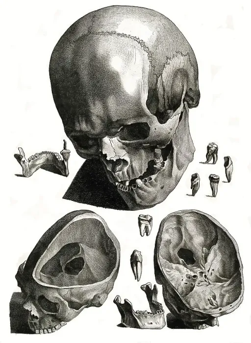 Framed Print : Medicine, Anatomy, Human skull Framed Print : Medicine, Anatomy, Human skull