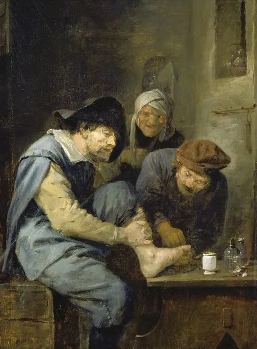 Framed Print : Medicine, at the doctor's or barber's