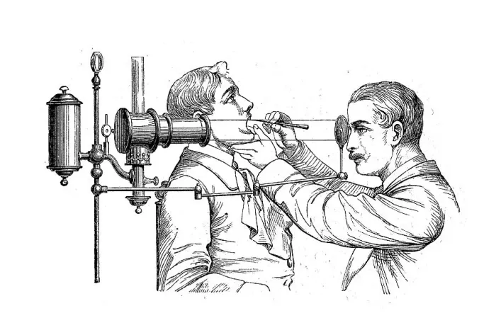 Framed Print : Medicine, Use of the laryngoscope