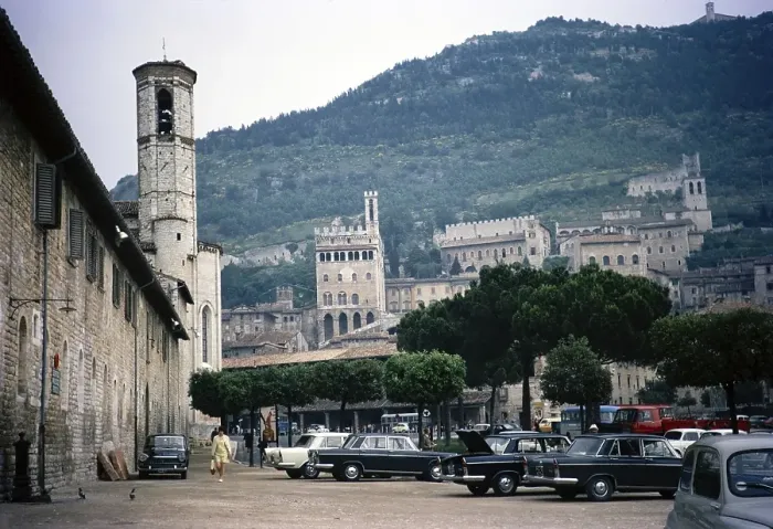 Framed Print : Medieval building in Gubbio, Umbria, Italy 1969 Framed Print : Medieval building in Gubbio, Umbria, Italy 1969