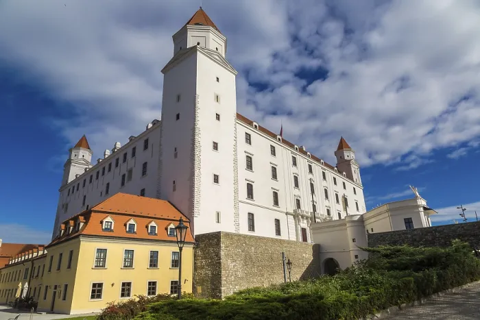 Framed Print : Medieval castle on a hill in a summer day in Bratislava Framed Print : Medieval castle on a hill in a summer day in Bratislava
