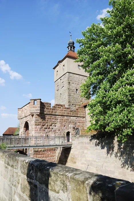 Framed Print : Medieval city gate in Wolframs-Eschenbach Germany Framed Print : Medieval city gate in Wolframs-Eschenbach Germany