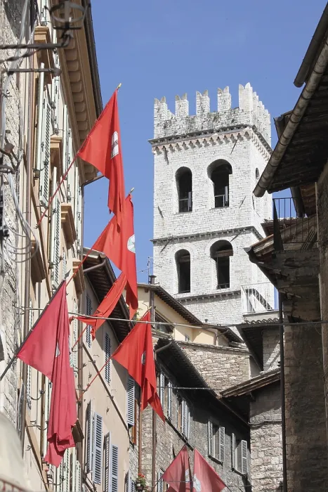 Framed Print : Medieval corner in Assisi, Italy