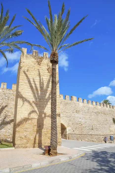 Framed Print : Medieval Town Walls, Alcudia, Mallorca