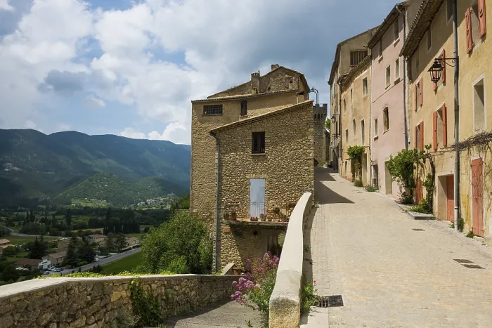 Framed Print : Medieval village in the mountains Framed Print : Medieval village in the mountains