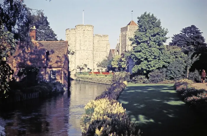 Framed Print : Medieval Westgate tower and gardens beside the River Stour, Canterbury, Kent, England, UK 1960 Framed Print : Medieval Westgate tower and gardens beside the River Stour, Canterbury, Kent, England, UK 1960