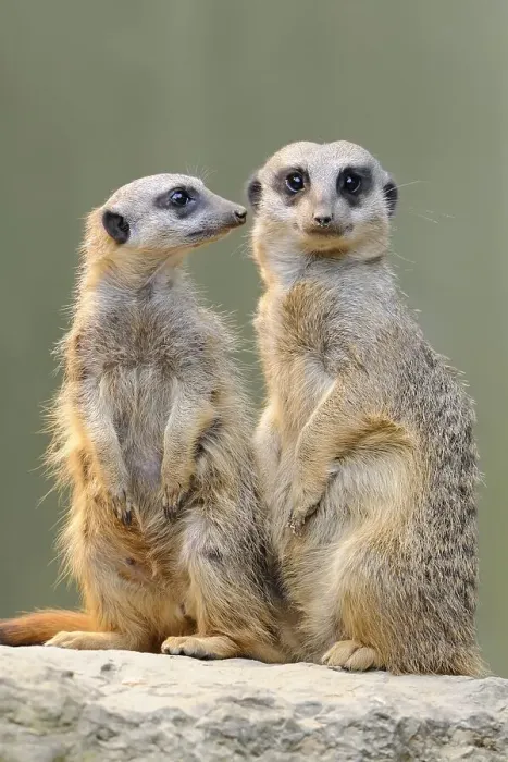 Framed Print : Meerkats (Suricata suricatta), native to Africa