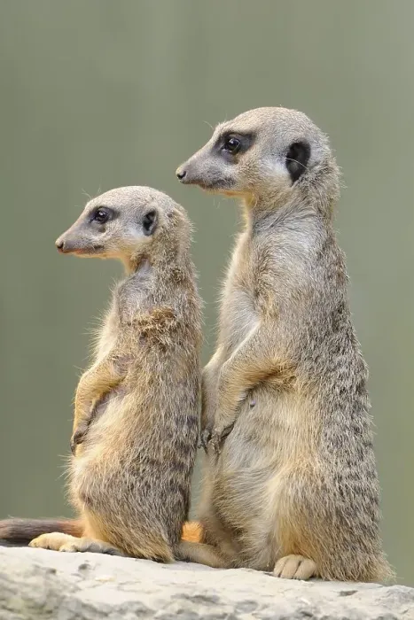 Framed Print : Meerkats (Suricata suricatta), native to Africa
