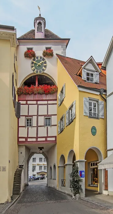 Framed Print : Meersburger Unterstadt, city gate