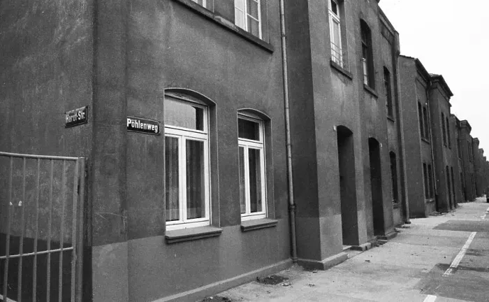 Framed Print : This meeting of affected tenants took a stand against usury in Duesseldorf
