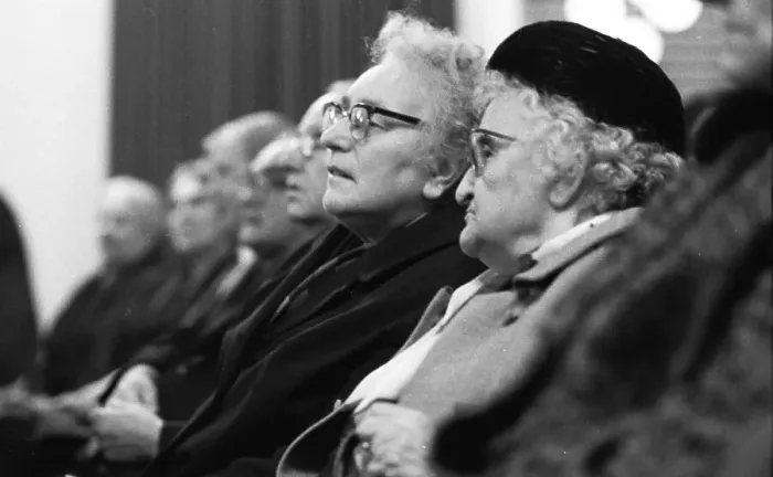 Framed Print : This meeting of affected tenants took a stand against usury in Duesseldorf