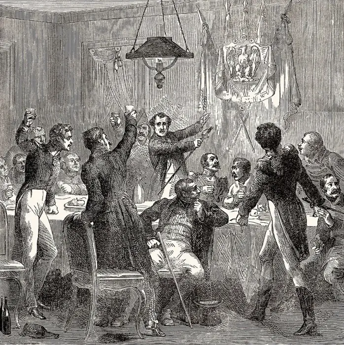 Framed Print : A meeting of the Bonapartistes Framed Print : A meeting of the Bonapartistes
