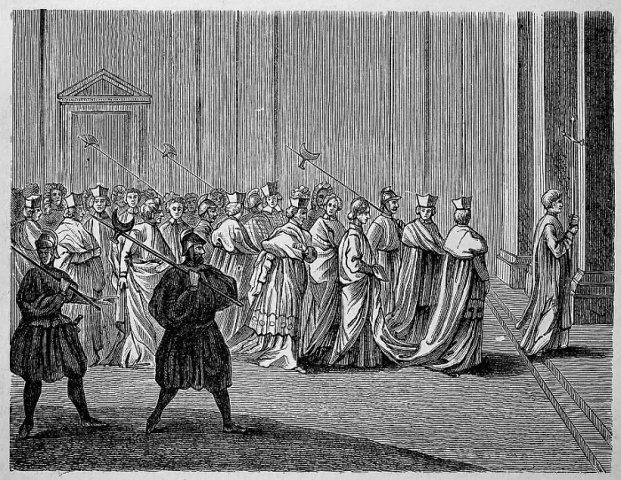 Framed Print : Meeting of the Conclave 1378, Rome Framed Print : Meeting of the Conclave 1378, Rome