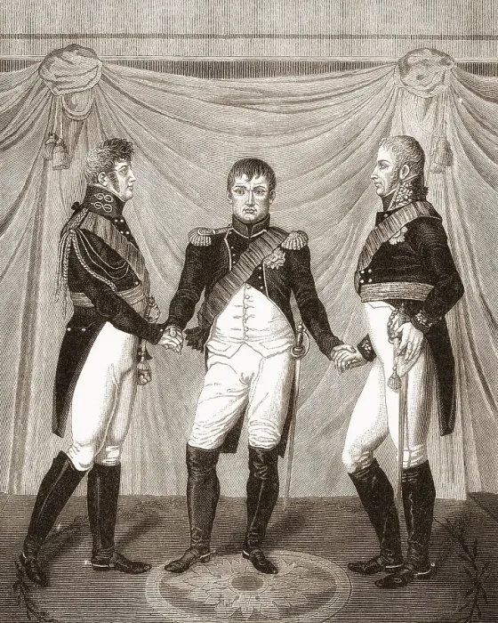 Framed Print : Meeting of Emperor Alexander I of Russia