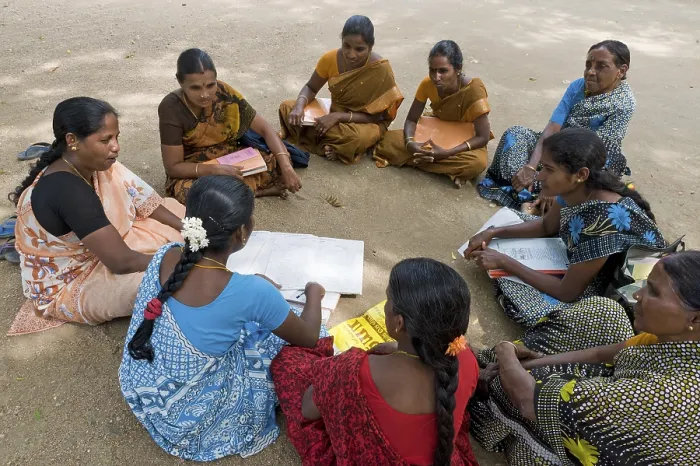 Framed Print : Meeting of a women's self-help group Framed Print : Meeting of a women's self-help group