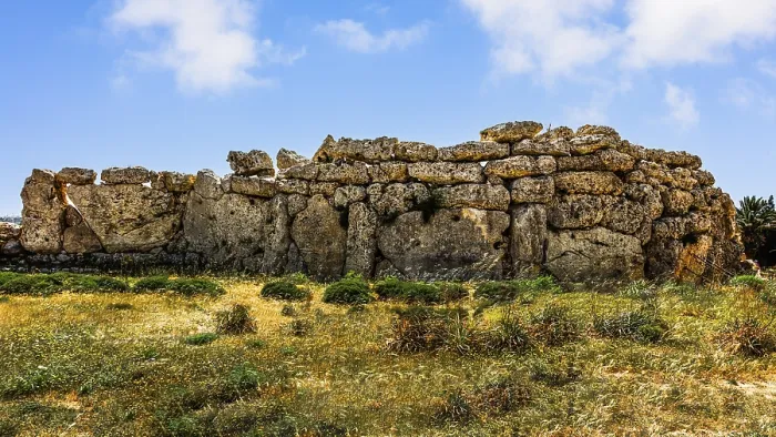 Framed Print : Megalithic Ggantija Temple, about 5600 years old