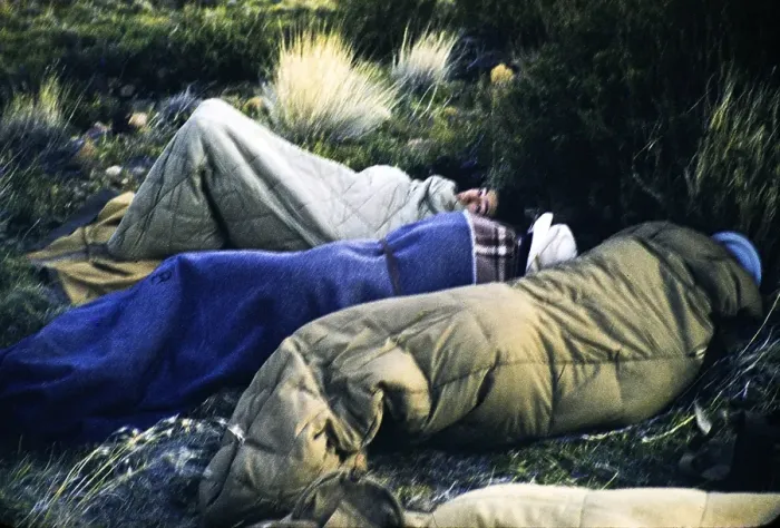 Framed Print : Melbourne Grammar School expedition, Northern Territory, Australia, 1956 Boys in the Olgas, Kata Tjuta bivouac sleeping outdoors, Oceania
