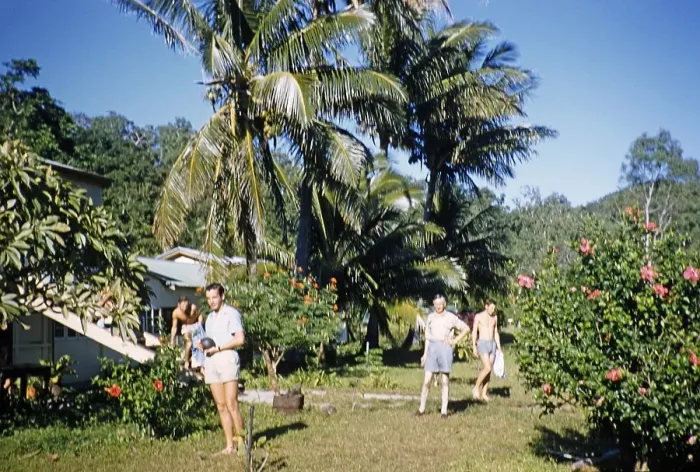 Framed Print : Melbourne Grammar School expedition to Queensland, Australia, 1956 tropical accommodation thought to be the Whitsunday Islands, Oceania Framed Print : Melbourne Grammar School expedition to Queensland, Australia, 1956 tropical accommodation thought to be the Whitsunday Islands, Oceania