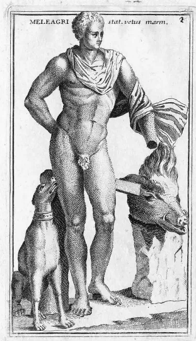 Framed Print : Meleagros, in Greek mythology the son of Althaia and Oineus