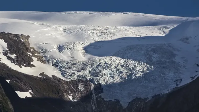 Framed Print : Melkevollbreen glacier tongue, Jostedalsbreen Glacier