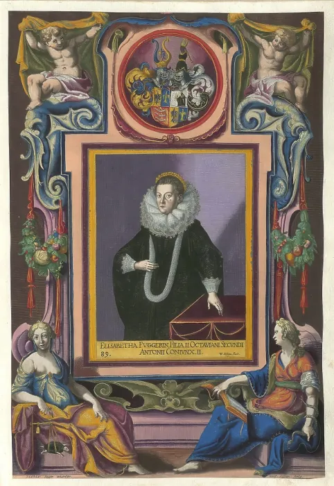 Framed Print : Members of the famous Augsburg Fugger family
