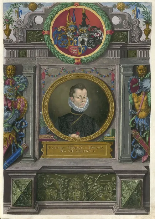 Framed Print : Members of the famous Augsburg Fugger family
