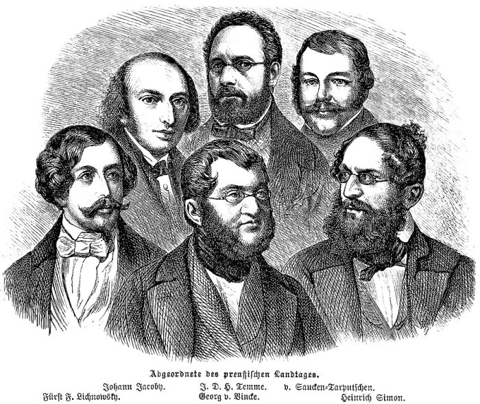 Framed Print : Members of the Prussian Parliament