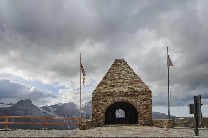 Framed Print : Memorial at Fuscher Toerl, Grossglockner High Alpine Road