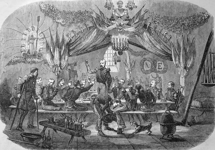 Framed Print : Men celebrate the feast of Saint Barbara to Vincennes