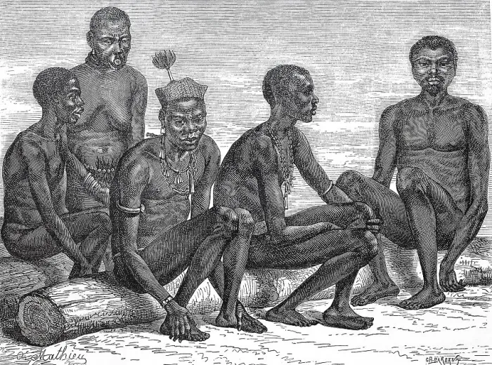 Framed Print : Men of the Mittous tribe in Mittous-Madis