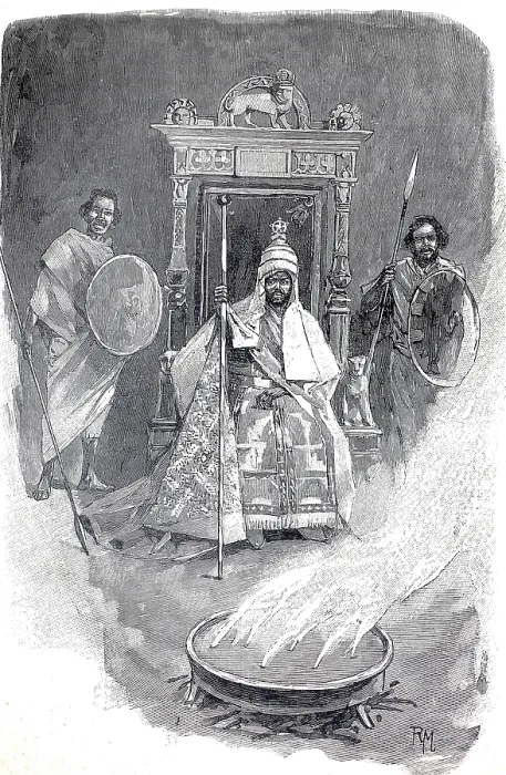 Framed Print : Menelik II, (born 17 August 1844 in Ankober)