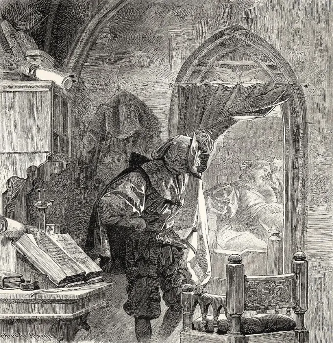 Framed Print : Mephistopheles with Faust, second act Framed Print : Mephistopheles with Faust, second act