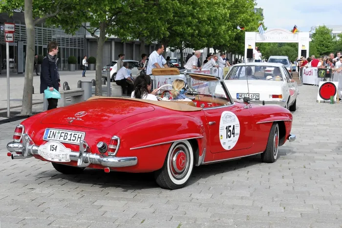 Framed Print : Mercedes Benz 190SL, 1960 model