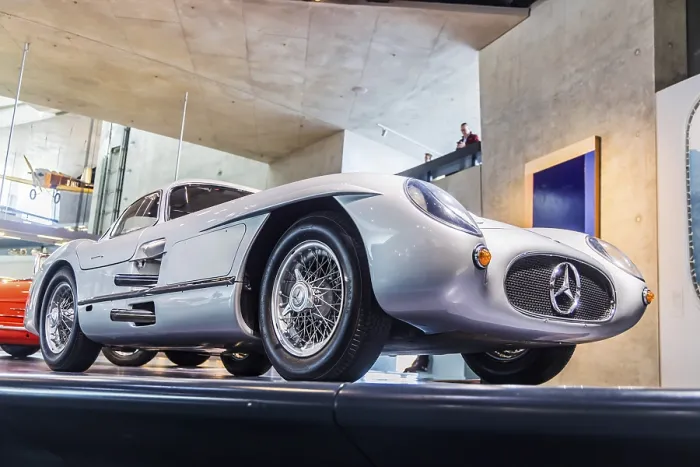 Framed Print : Mercedes-Benz 300 SLR Uhlenhaut Coupe from 1955