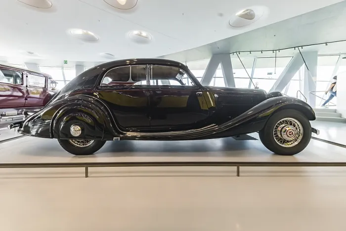 Framed Print : Mercedes-Benz 320 streamlined saloon from 1939