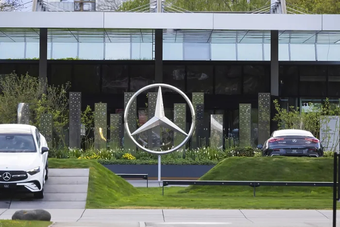 Framed Print : Merecedes Sindelfingen plant. Mercedes-Benz Center of Excellence
