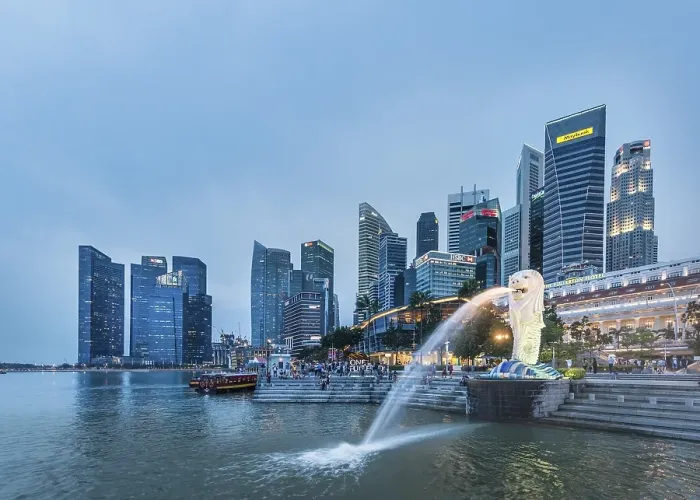 Framed Print : The Merlion, symbol of the city of Singapore